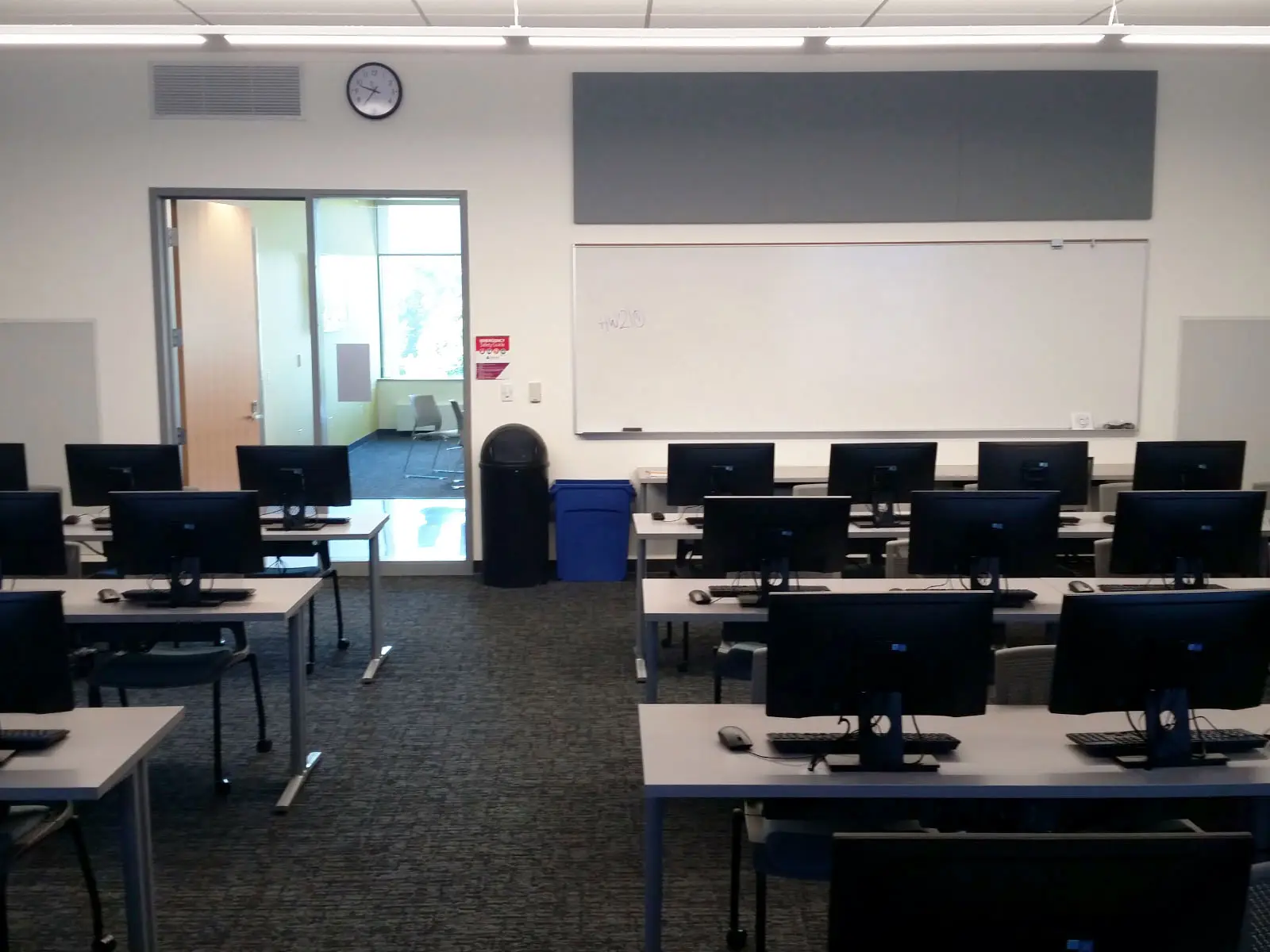 Rows of computers and tables in Harmony Campus Computer Lab Rows of computers and tables in Harmony Campus Computer Lab