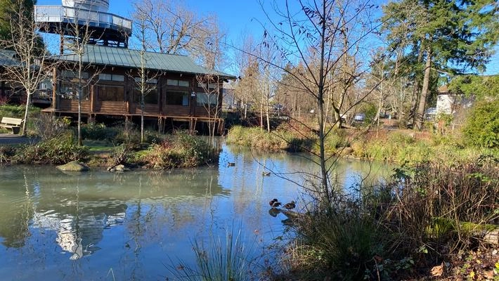 ELC pond at Clackamas Community College