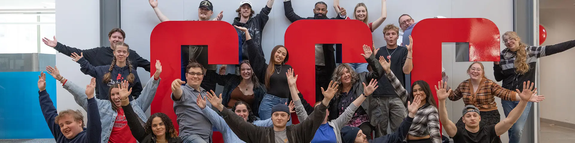 Picture of students in the Wacheno Welcome Center
