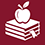 Teaching + Education EFA icon logo, an apple on top of books
