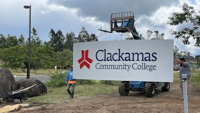 Photo of construction work on CCC's campus