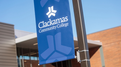 CCC logo pole banner